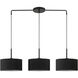 Bainbridge 3 Light 13 inch Black Chandelier Ceiling Light, Large