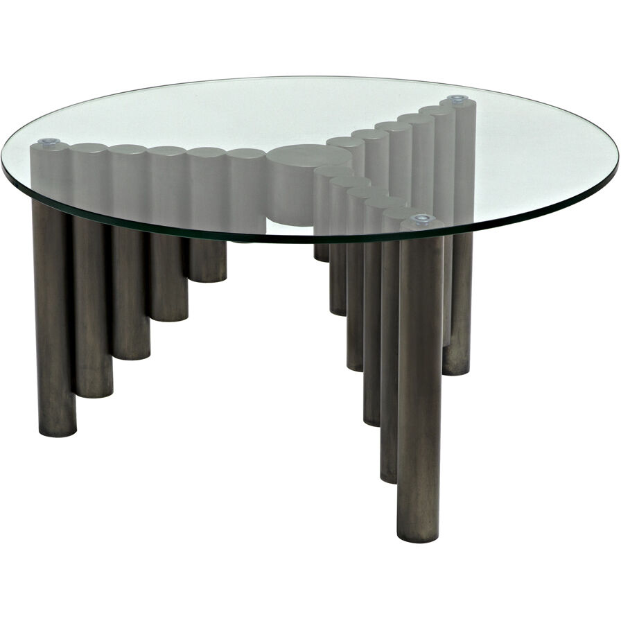 Organum 36 X 36 inch Gun Metal Coffee Table
