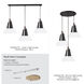 Kora 1 Light 17.8 inch Black/Dark Smoke Pendant Ceiling Light