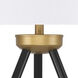 Bejamin 26 inch 60 watt Painted Black and Painted Gold Table Lamp Portable Light
