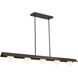 Vestra LED 54 inch Dark Bronze Linear Chandelier Ceiling Light