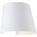 Cone LED 6 inch White Outdoor Wall Sconce