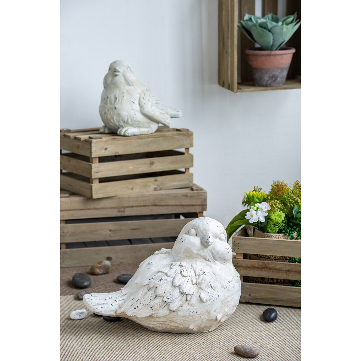 Anita White Outdoor Figurines