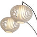 Bloom 86.6 inch 9 watt Black Nickel Arc Floor Lamp Portable Light