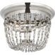 Chapman & Myers Paris Flea Market 2 Light 10 inch Polished Nickel Flush Mount Ceiling Light, Small