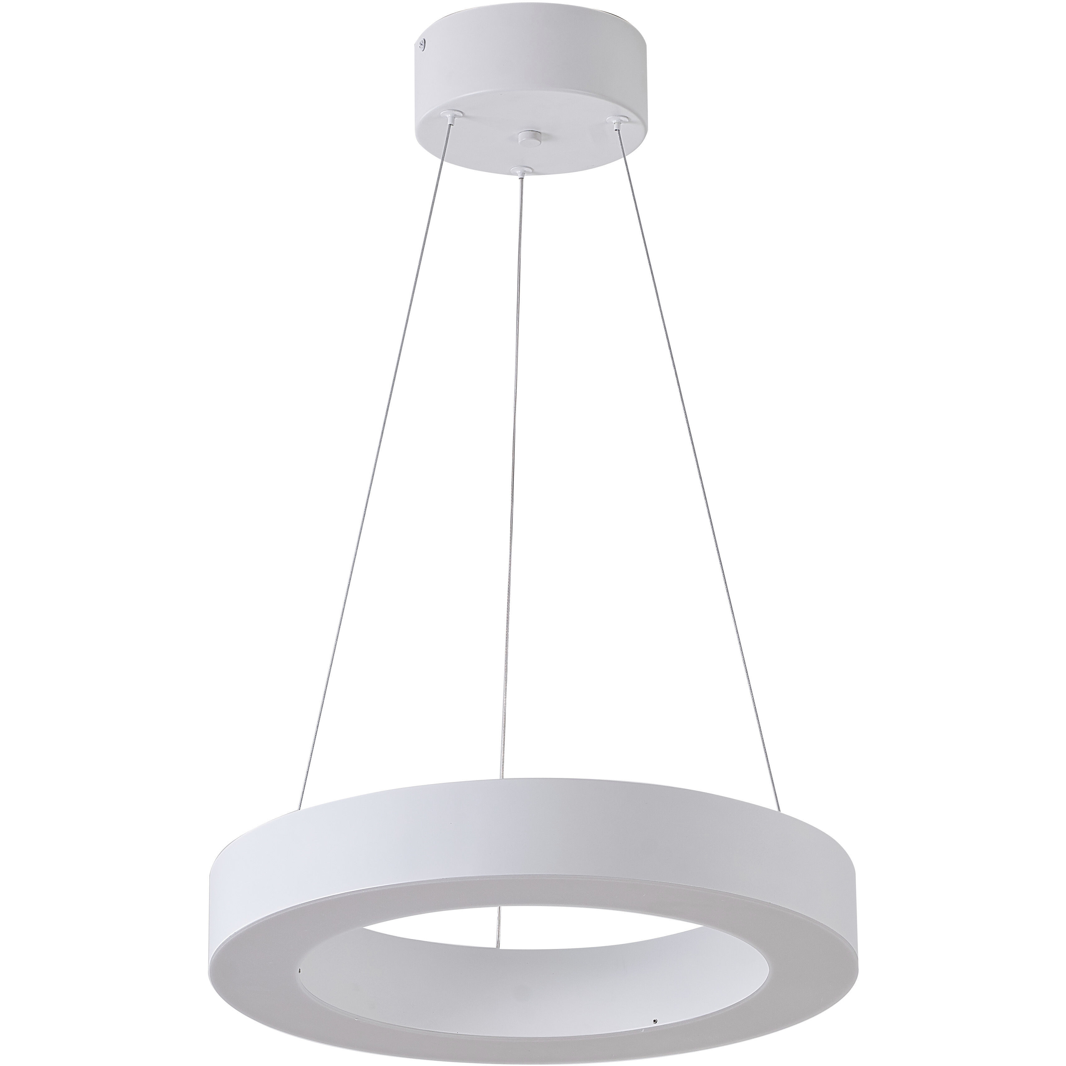 Canada LED 15.7 inch Matte White Chandelier Ceiling Light