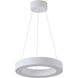 Canada LED 15.7 inch Matte White Chandelier Ceiling Light
