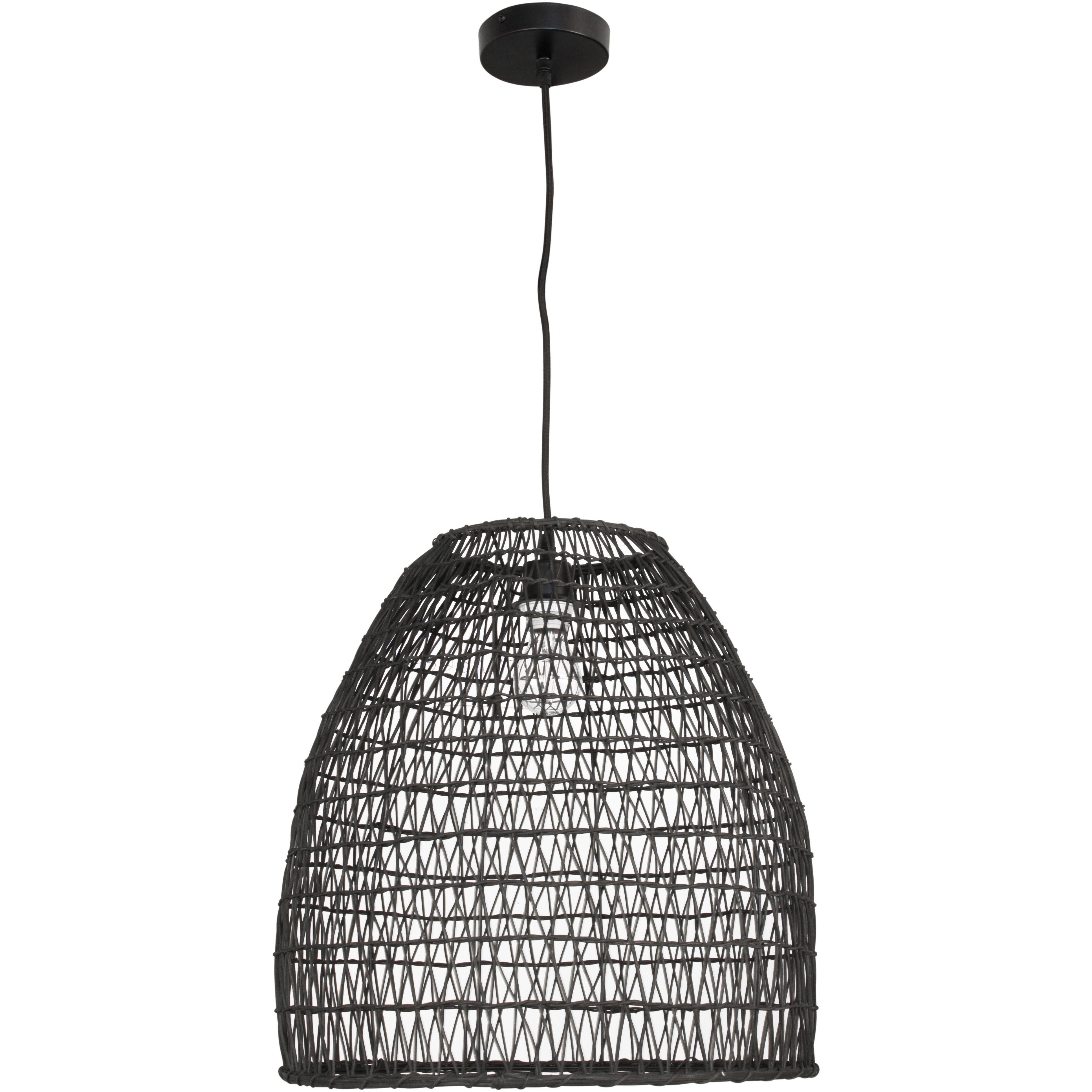 Bejamin 1 Light 18 inch Matte Black Pendant Ceiling Light
