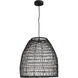 Bejamin 1 Light 18 inch Matte Black Pendant Ceiling Light