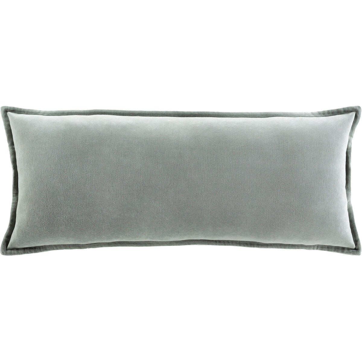 Cotton Velvet 30 X 12 inch Sea Foam Pillow Kit, Lumbar