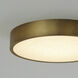 Floe 18 inch Brushed Brass Flush Mount Ceiling Light