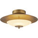 Prescott 15.63 inch Vintage Brass Flush Mount Ceiling Light