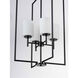 Replay 4 Light 18 inch Black Pendant Ceiling Light