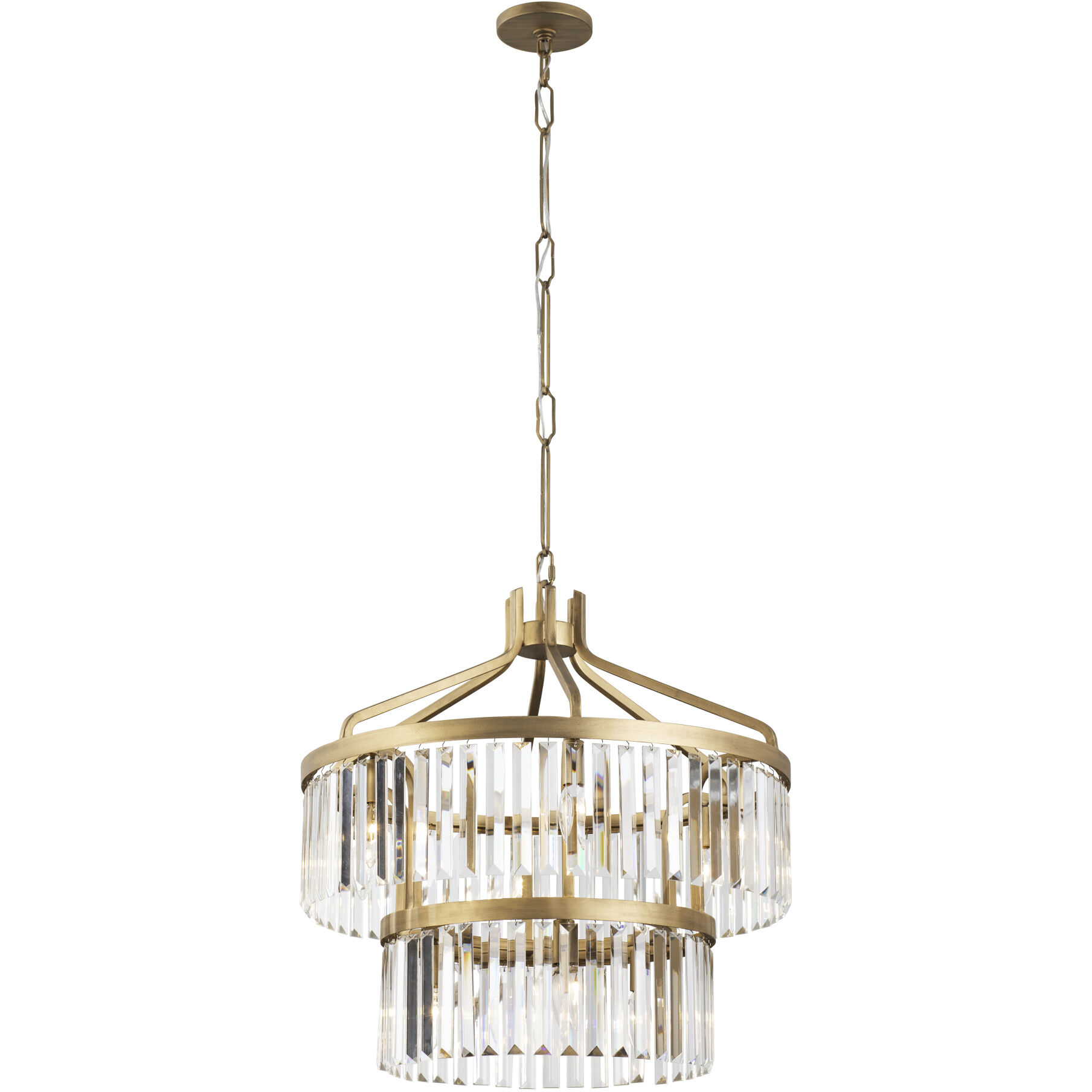 Social Club 9 Light 23.25 inch Havana Gold Pendant Ceiling Light