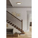 Arclume LED 18.75 inch Legacy Brass and Dark Matte Black Flush Mount Ceiling Light