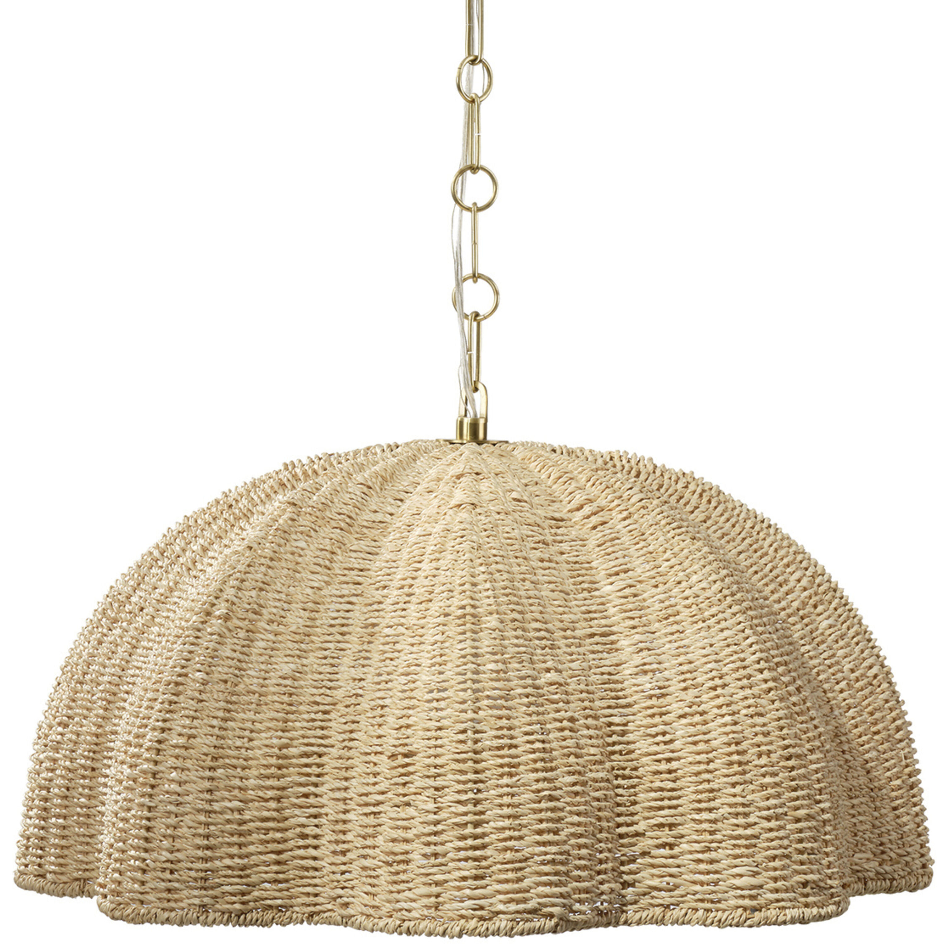 Rosemary 1 Light 24 inch Antique Brass Pendant Ceiling Light, Inline