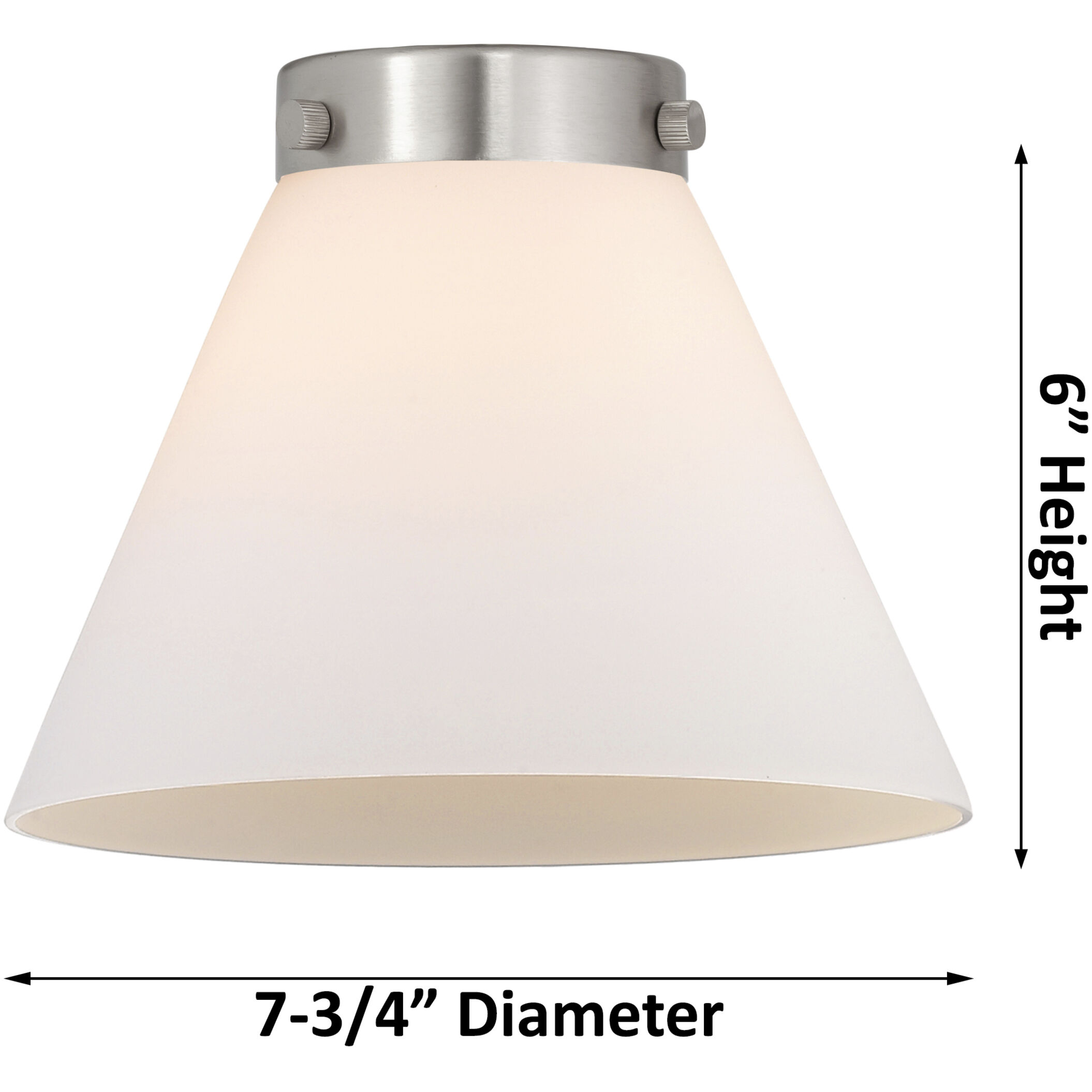 Ballston Large Cone 4 Light 36 inch White and Polished Chrome Bath Vanity Light Wall Light in Seedy Glass