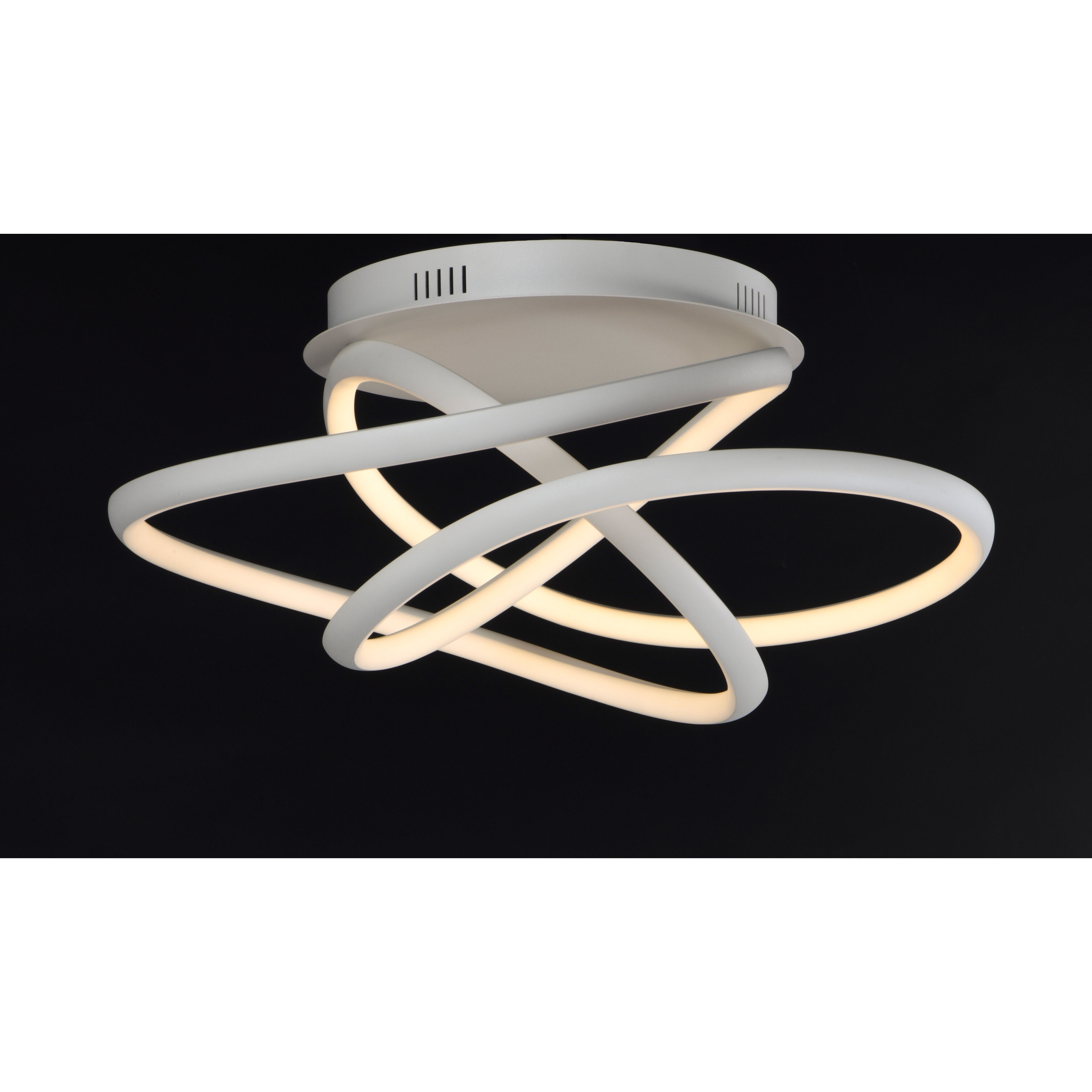 Twisted LED 24.5 inch Matte White Flush Mount Ceiling Light