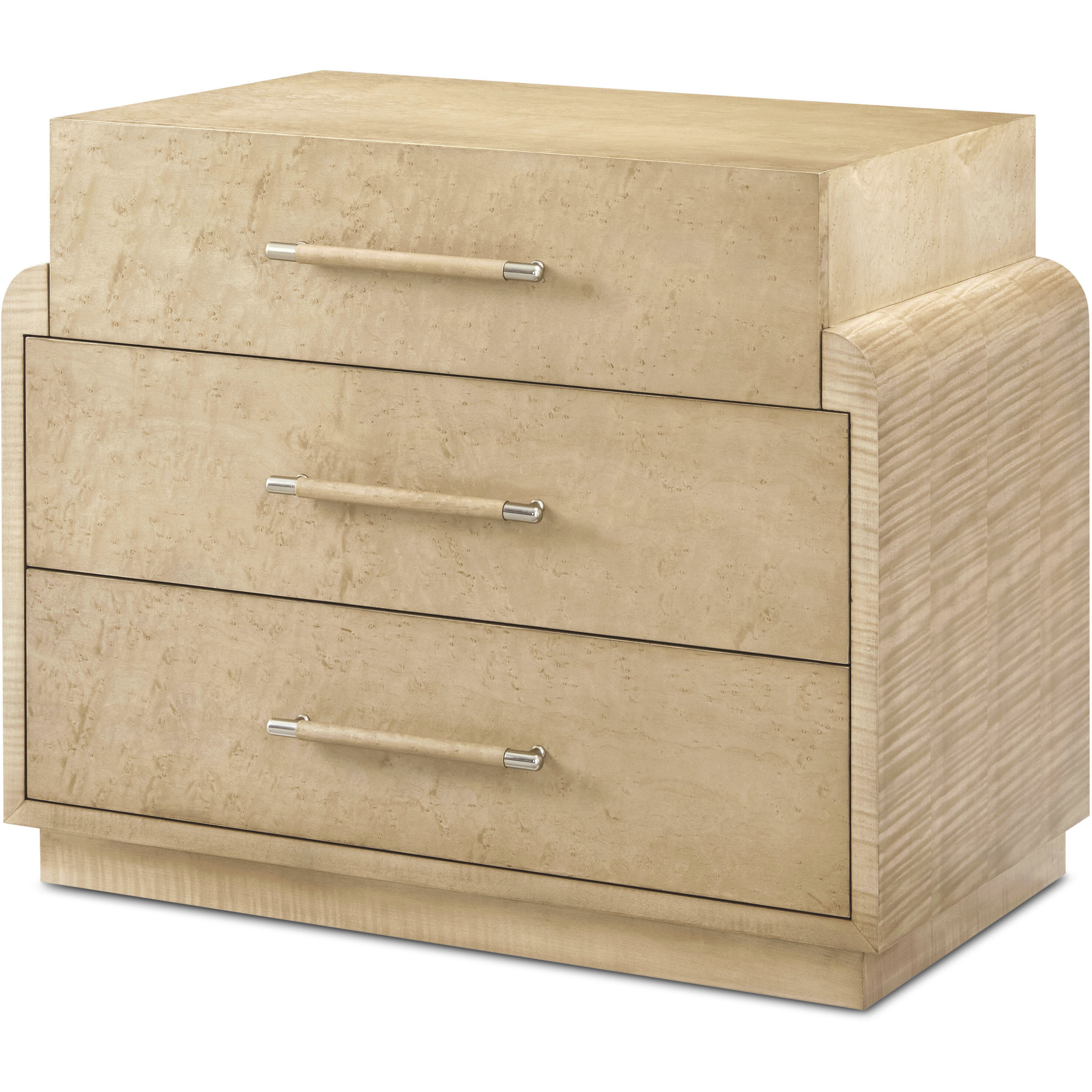 Origins 34 X 28 inch Sesame Nightstand, Wooden, 3-Drawer