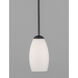 Taylor 1 Light 5 inch Textured Black Mini Pendant Ceiling Light