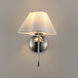 Saxon 1 Light 10.5 inch Polished Nickel Wall Sconce Wall Light