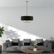 Huntington 5 Light 23 inch Antique Brass Pendant Chandelier Ceiling Light