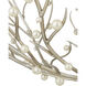 Shinju 6 Light 25.5 inch Contemporary Silver Leaf Orb Chandelier Ceiling Light, Aviva Stanoff Collection