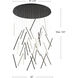 Chute Multi Pendant Ceiling Light in Black