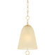 Christine 1 Light 14 inch Aged Brass Pendant Ceiling Light