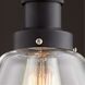 Fort Worth 1 Light 6 inch Noir Mini Pendant Ceiling Light