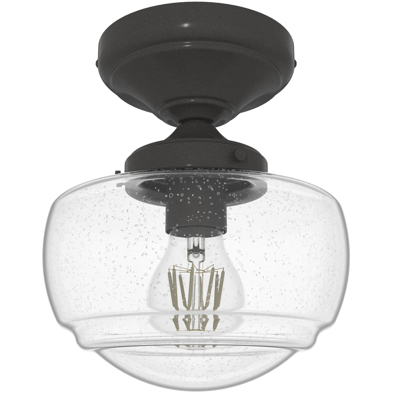 Saddle Creek 1 Light 7 inch Noble Bronze Semi Flush Mount Ceiling Light