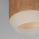 Scout LED 7 inch Weathered Wood / Tan Leather Single Pendant Ceiling Light