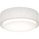 Sanibel 2 Light 16 inch Linen White Flush Mount Ceiling Light