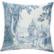 Dann Foley 24 inch Blue and White Decorative Pillow