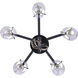 Madison 5 Light 24 inch Black Chandelier Ceiling Light