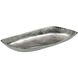 Scooped Metal Silver Tray