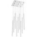 Forest LED 14 inch Chrome Chandelier Ceiling Light