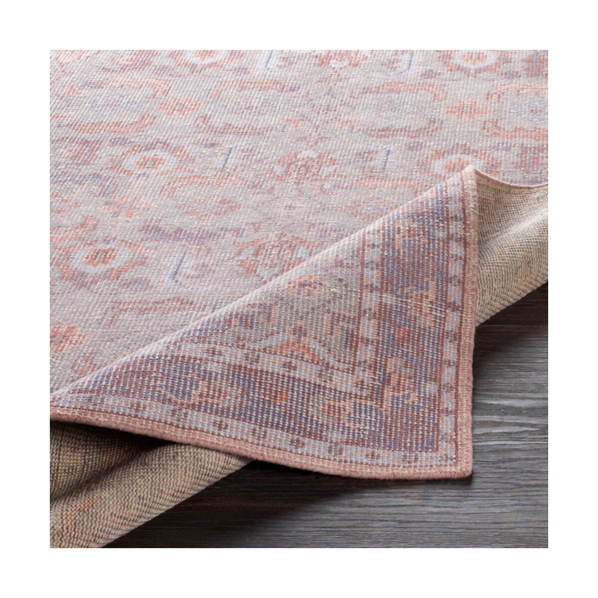 Zahra 66 X 42 inch Mauve/Dark Purple/Bright Purple/Rose/Blush Rugs, Wool