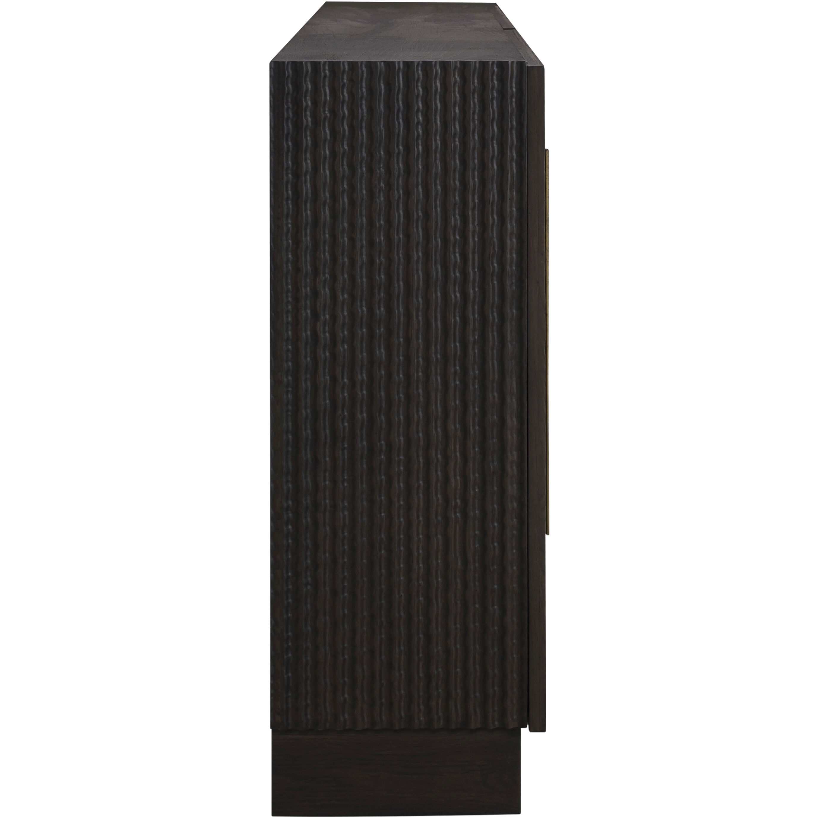 Diego 72 X 12 inch Dark Stained Oak and Antique Brass Sideboard