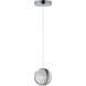 Pulse LED 4.75 inch Polished Chrome Single Pendant Ceiling Light