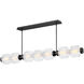 Reign LED 69.25 inch Black Linear Pendant Ceiling Light