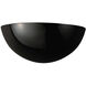 Ambiance LED 11 inch Gloss Black Wall Sconce Wall Light