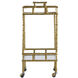 Twig Brass Antique Bar Cart