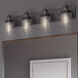 Buckley 4 Light 30 inch Antique Bronze Bath Vanity Wall Light