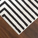Optika 130 X 94 inch Black/White Rug in 8 x 11