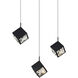 Ice Cube LED 7.75 inch Black Multi-Light Pendant Ceiling Light, dweLED