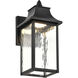 Austen LED 13.25 inch Matte Black Outdoor Wall Sconce