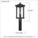 Everglade 1 Light 20.25 inch Earth Black Outdoor Post Lantern