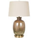 Charlotte 29 inch 150 watt Mastic Bronze and Antique Brass Table Lamp Portable Light