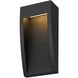 Taper LED 10 inch Sand Black Outdoor Wall Sconce